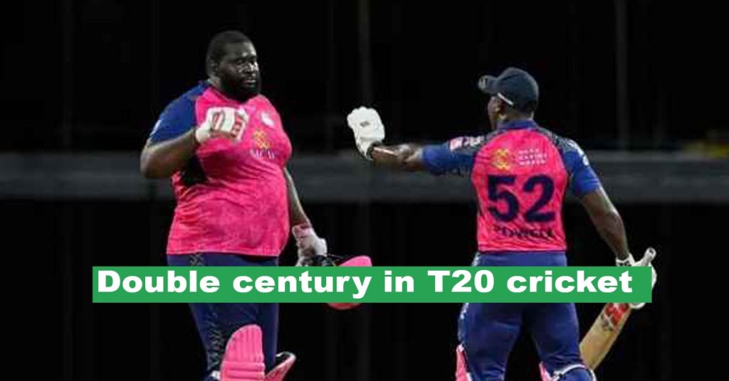 Double Century in T20 Cricket