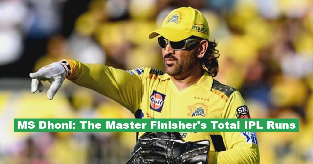 MS Dhoni: The Master Finisher's Total IPL Runs