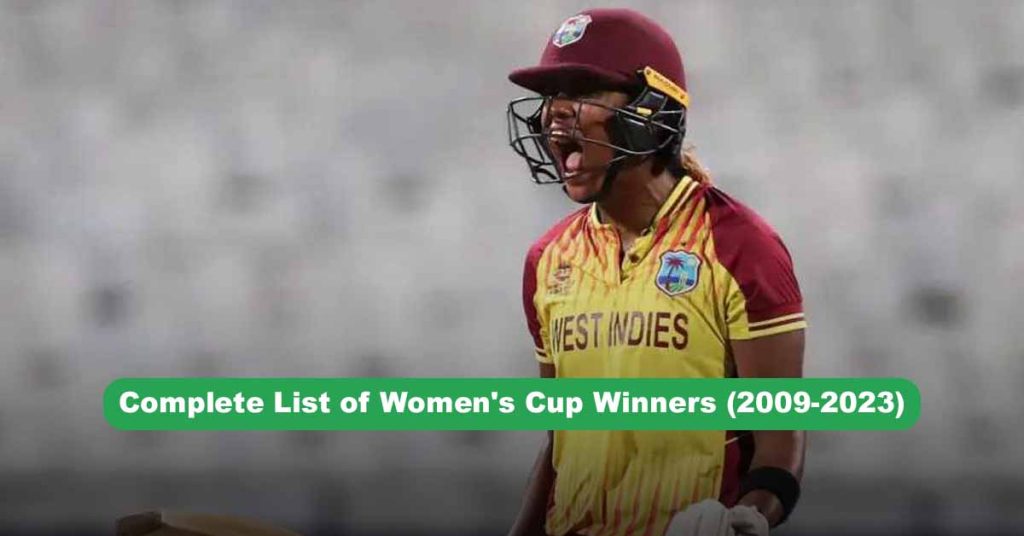 List of Women's Cup Winners