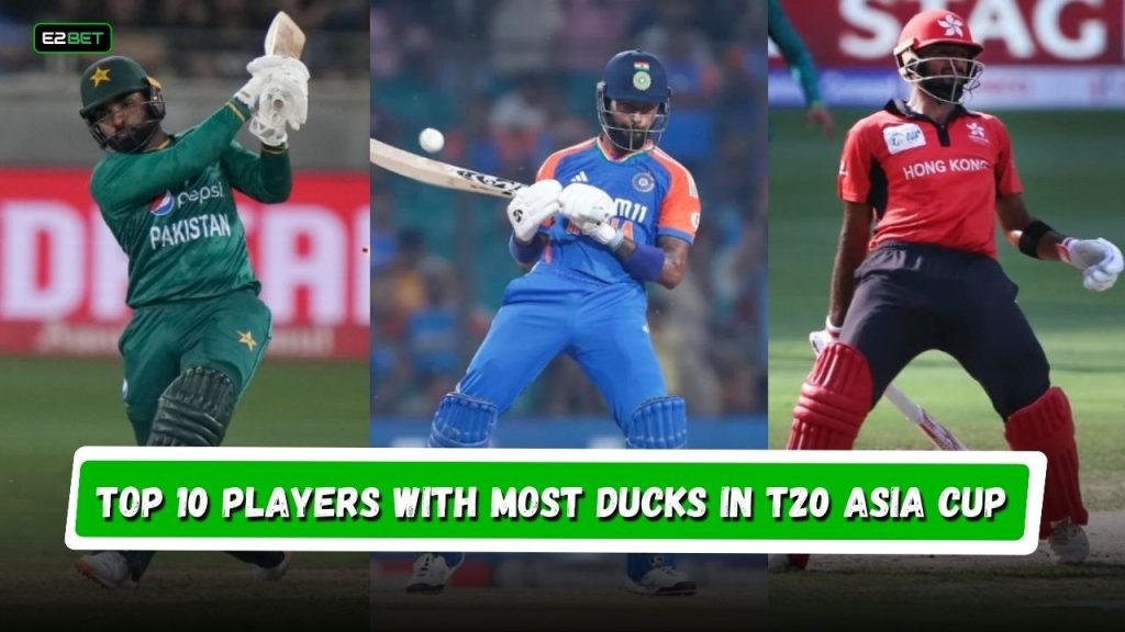 Most Ducks in T20 Asia Cup