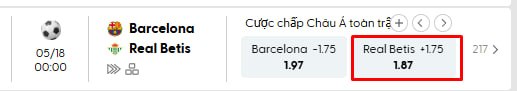 Barcelona vs Real Betis