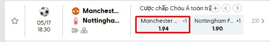 Manchester United vs Nottingham Forest