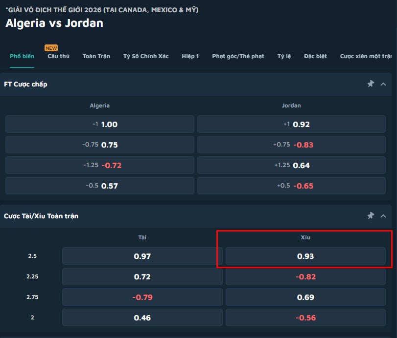 Algeria vs Jordan