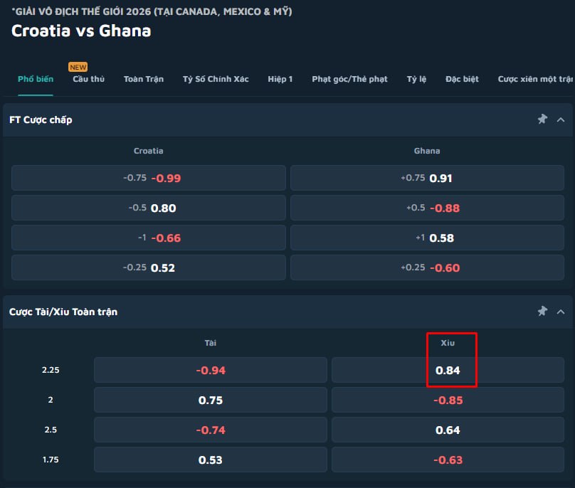 Croatia vs Ghana