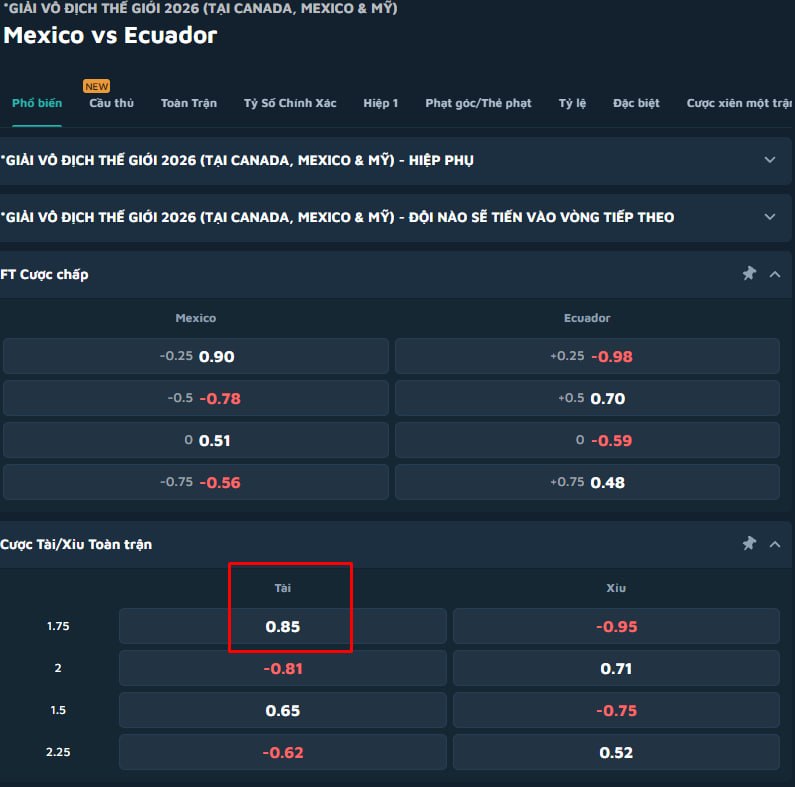 Mexico vs Ecuador