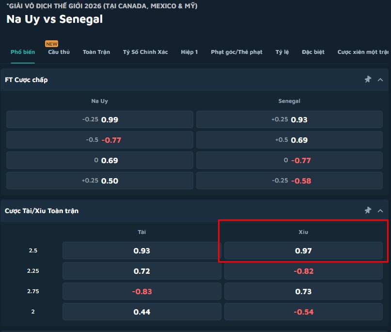 Norway vs Senegal