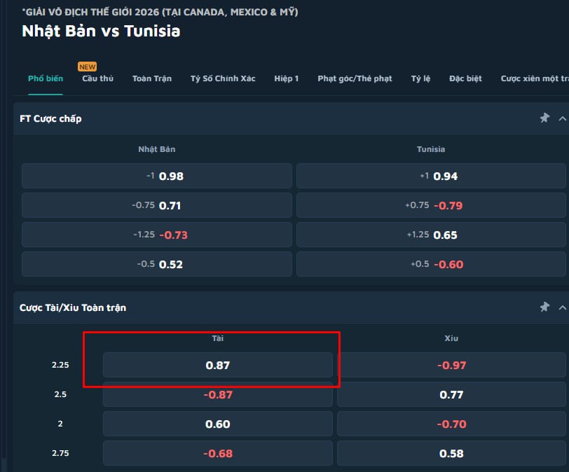 Japan vs Tunisia