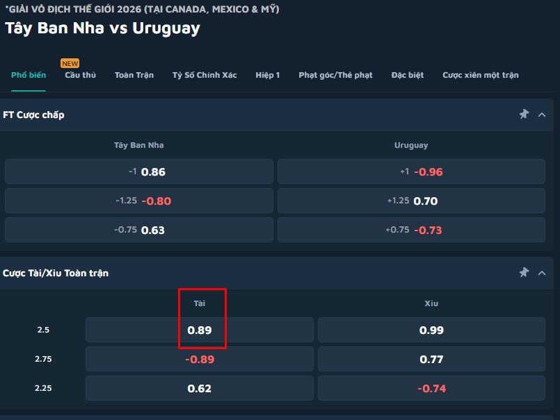 Spain vs Uruguay
