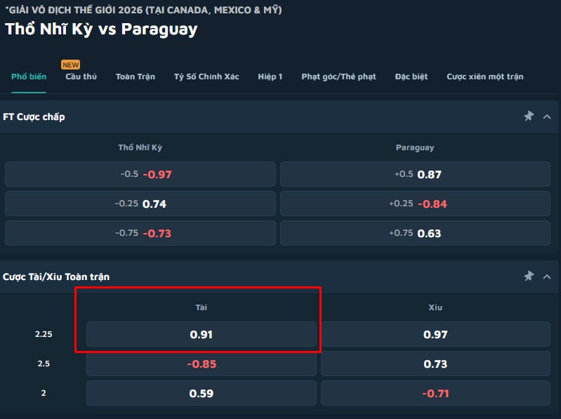 Turkey vs Paraguay