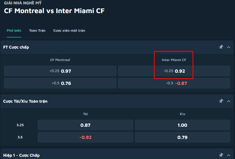 CF Montreal vs Inter Miami CF