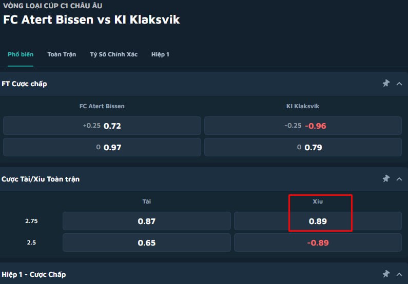 FC Atert Bissen vs KI Klaksvik