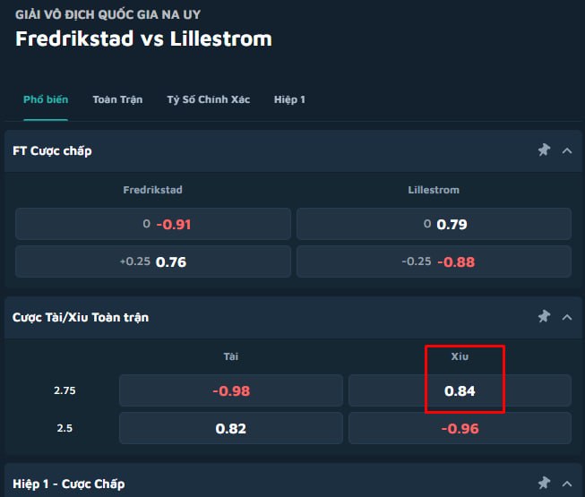 Fredrikstad vs Lillestrom