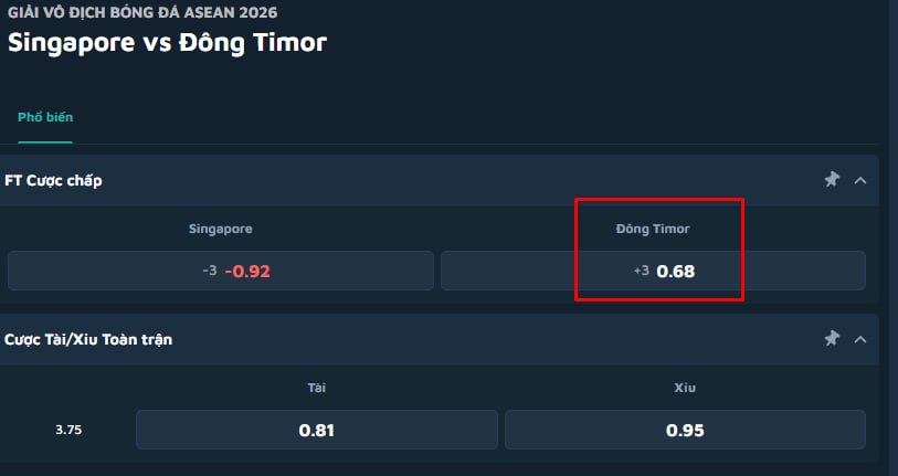 Singapore vs Timor-Leste
