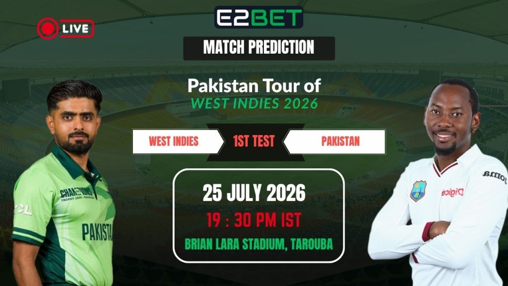 WI vs PAK Match Prediction: 1st Test – Pakistan Tour of West Indies 2026 3 WI vs PAK