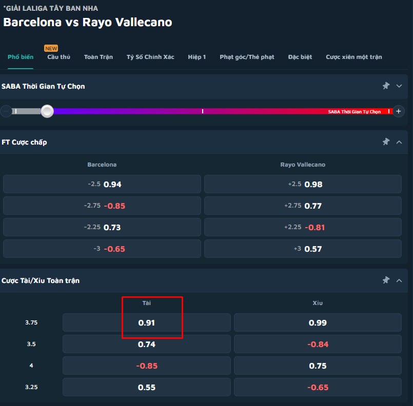 Barcelona vs Rayo Vallecano