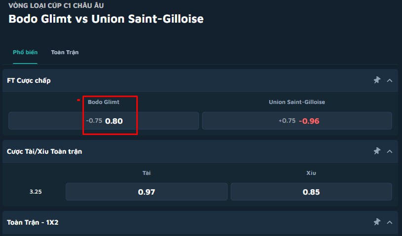Bodo Glimt vs Union Saint-Gilloise