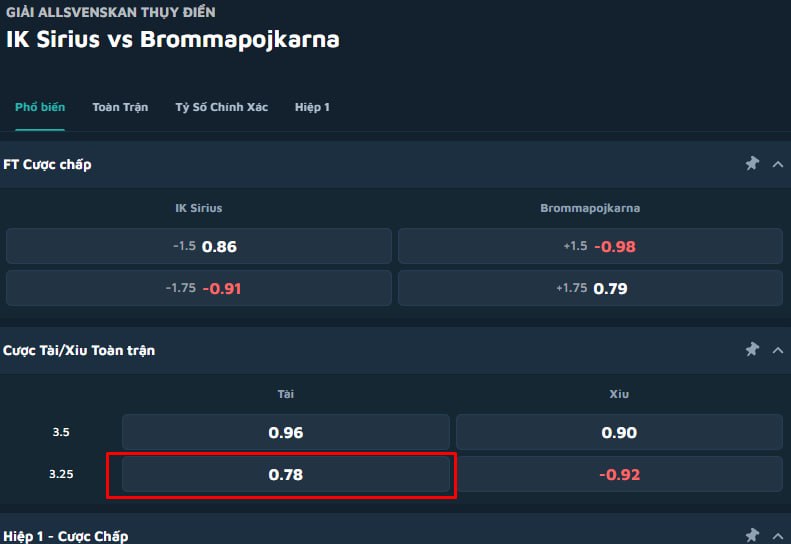 IK Sirius vs Brommapojkarna