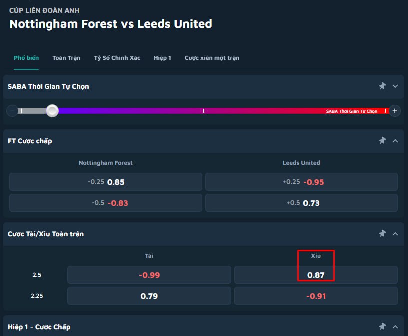 Nottingham Forest vs Leeds United