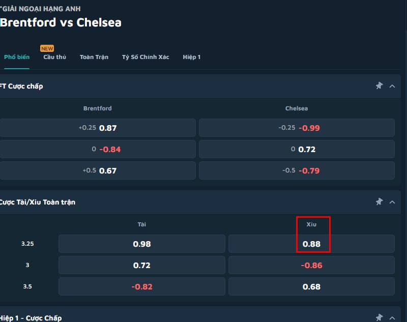 Brentford vs Chelsea
