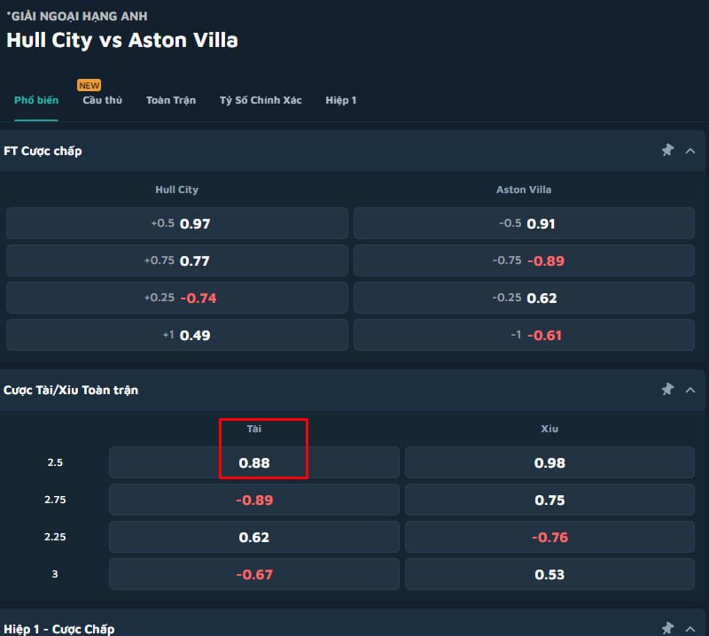 Hull City vs Aston Villa