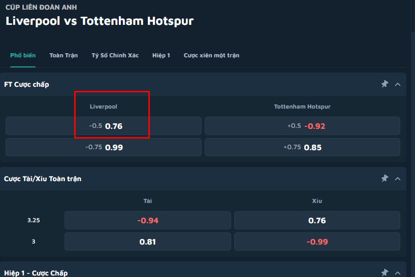 Liverpool vs Tottenham Hotspur