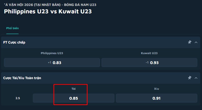Philippines U23 vs Kuwait U23