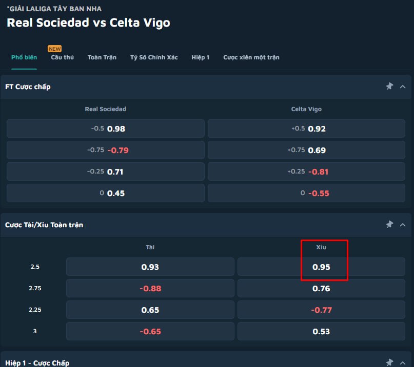 Real Sociedad vs Celta Vigo