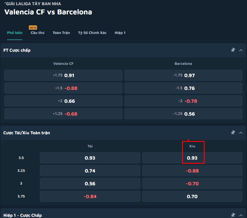 Valencia CF vs Barcelona